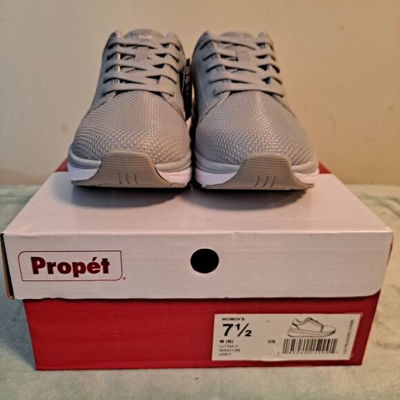 NIB Propet Ultima X Lightweight Knit Mesh Athletic Sneakers Grey Womens Size 7.5 - Picture 13 of 15